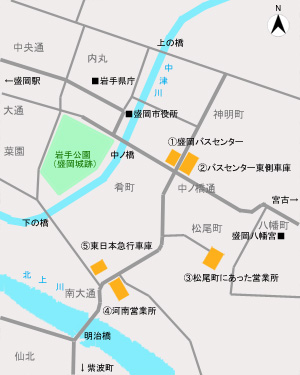 盛岡バスセンター界隈